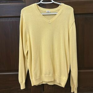 NWOT brandy melville v neck yellow sweater